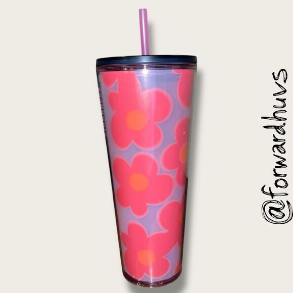 Starbucks 2025 Valentine's Day Pixel Heart Venti Tumbler - Replacement Straw - Picture 4 of 9